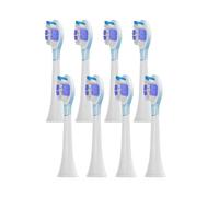 Lot de 8 têtes de brosse de rechange compatibles avec les brosses à dents électriques soniques Philips HX6064, HX6930, HX6730, 4100, 6500, 6100, 5300 et C3.(PS purple)