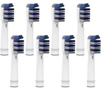 Lot de 8 têtes de brosse de remplacement compatibles Oralb Tri-Zone, Nettoyage triple action, poils souples DuPont, protection des gencives et élimination optimale de la plaque