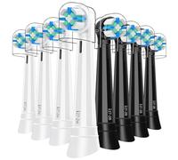 Lot de 8 têtes de rechange iO compatibles avec les brosses à dents électriques Oral B iO 3 4 5 6 7 8 9 10, compatibles avec Oral B iO, poils moyennement durs pour prendre soin de vos dents