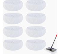 Lot de 8 têtes de rechange pour balai à franges O Cedar Hardwood Floor'N More - 20,3 x 38,1 cm - Recharges de serpillères réutilisables en coton pour une utilisation humide et sèche - 38,1 x 20,3 cm