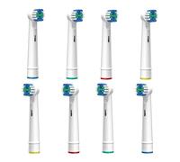 Lot de 8 têtes de rechange pour brosse à dents électrique Oral-B à poils souples