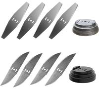 Lot de 8 têtes de rechange pour débroussailleuse sans fil à batterie avec base de lame (accessoires)