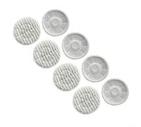 Lot de 8 têtes de serpillère réutilisables en microfibre pour balai à vapeur, nettoyeur de sols durs, élimine la saleté, la graisse, les poils d'animaux, la cuisine, la salle de bain