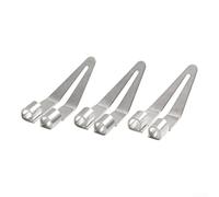 Lot de 8 têtes lisses pour outil de soudage en plastique, pointe de fer à souder en métal avec interface à boucle ouverte réglable et coude à 45 degrés, réparation de soudure