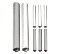 Lot de 8 tiges d'électrolyseur d'eau avec tiges en fer et aluminium pour analyse précise et pièces de rechange