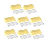 Lot de 8 touches vierges PBT non gravées - Hauteur du profil d'origine - 2 capuchons de sublimation pour commutateurs MX