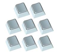 Lot de 8 touches vierges résistantes à l'usure PBT + PC pour claviers mécaniques expérience de frappe confortable