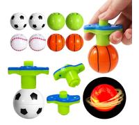 Lot de 8 toupies pour anniversaire d'enfant - Gyroscope LED avec poignées - Peut être utilisé comme petit cadeau de fête, souvenir, remplissage de piñata, cadeau de fête - Récompense amusante en