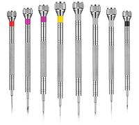 Lot de 8 tournevis de précision, tournevis de bijoutier, tournevis de réparation de montre 0,6 à 1,6 mm, micro tournevis pour réparation de montres, réparation de lunettes, travail de bijoux,