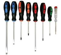 Lot de 8 tournevis FISCHER DAREX - Manches bi-matière