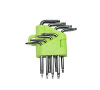 Lot de 8 tournevis hexagonaux pour clés Torx de type L pour T5 T7 T8 pour T9 pour T10 pour T15 pour T20 tailles en acier au chrome vanadium pour une utilisation durable