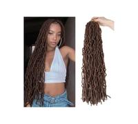 Lot de 8 tresses pré-bou s au crochet for dreadlocks papillon synthétiques for femmes noires Installation et enlèvement faciles(#30,36inch)