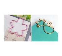 Lot De 8 Trombones Chat Kawaii En Or Rose, Marque-Page Et 12 Trombones Rose Plaqué De Qualité Supérieure, Aiguille Sakura, Marque-Page Métal