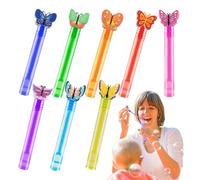 Lot de 8 tubes à bulles en forme de papillon avec bandes dessinées pour bains, jus de sagesse de boodie, pot poto pour Noël, nouveau, billetteur, course, grand