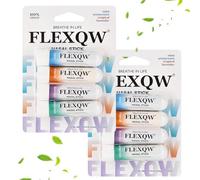 Lot de 8 tubes nasaux d'aromathérapie à la menthe - Tubes d'inhalation nasale portable - Pour les voyages - Augmentation de la concentration et aide rapide à la congestion nasale