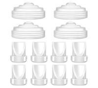 Lot de 8 valves à bec de canard avec membrane en silicone compatibles avec les pompes Momcozy M5 de rechange M5, accessoires non originaux Momcozy