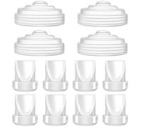 Lot de 8 valves à bec de canard et 4 diaphragmes en silicone compatibles avec Momcozy M5, pièces de rechange pour tire-lait en silicone
