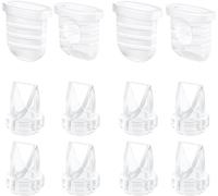 Lot De 8 Valves À Bec De Canard Et 4 Membranes En Silicone Pour Lansinoh Discreet Duo,Eufy E10 S1 S1 Pro,Ncvi Nuliie Nicegreen Life S32,Tire-Lait S32,Accessoires De Rechange Pour Tire-Lait S32