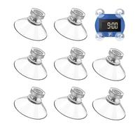 Lot de 8 ventouses compatibles avec Disque de stationnement Needit Park Lite, Adhésion Forte, Résistantes à la Chaleur, Transparentes, pour Pare-Brise de Voitur, Forte stabilité, Pas Facile à Tomber