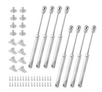 Lot de 8 vérins à gaz 100 N pour porte d'armoire, support de vérin à gaz à fermeture douce, kit de vérin à gaz pour placard de cuisine