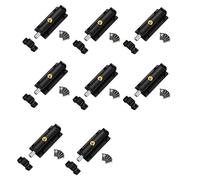 Lot de 8 verrous de porte automatiques en acier inoxydable avec bouton de sécurité antivol pour salle de bain