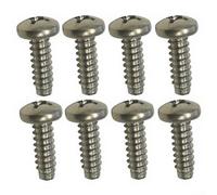 Lot de 8 vis de boîtier de valve R0547600 pour valves d'inversion de piscine Jandy Zodiac - Fixations en acier inoxydable 1,9 cm