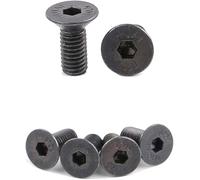 Lot de 8 vis de fixation noires pour antivol de vélo SPD - En acier - Composants et pièces de pédale