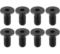 Lot de 8 vis de montage noires pour chaussures de vélo SPD, pédales en acier