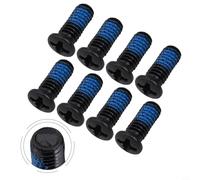 Lot de 8 vis de taquet de rechange pour boulons de vélo de 8, 5, 9, 5, 10, 5 mm de longueur, conçues pour un ajustement sûr avec des crampons de pédale (10,5 mm)