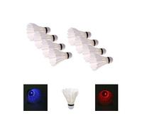 [Lot De 8] Volant De Badminton Blanc Lumineux À Led Bleu/Rouge Hobby Tech Blanc