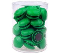 Lot de 80 aimants ronds en plastique pour réfrigérateur et tableau blanc, 20 mm