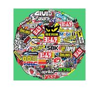 Lot de 80 autocollants aléatoires pour moto, casque, réservoir, course, sponsor, logo, pour Honda et