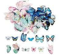 Lot de 80 autocollants papillons multicolores pour décoration de tasse, scrapbooking, carnet, lettres, mur, fenêtre