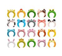 Lot de 80 bandeaux gonflables en forme d'animal de la jungle, accessoires de fête gonflables pour safari, chapeaux gonflables mignons, girafe, singe, panda, lapin pour fêtes de festival