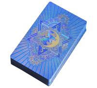 Lot de 80 Cartes de Tarot en Feuille d'or - 12 x 7 cm - Cartes de Tarot Originales pour débutants, Outils de Divination - Jeu de Divination - Cartes de Lecture pour et Adultes