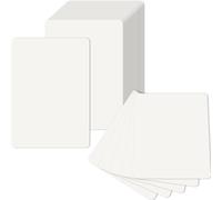 Lot de 80 cartes postales A6 en papier kraft vierges, blanches, 10,5 x 14,8 cm, 300 g/m², en papier kraft imprimables, vierges, pour personnaliser, écrire ou imprimer soi-même