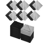Lot de 80 chiffons de nettoyage pour lunettes, écrans, tablettes, verres, objectifs d'appareil photo, 15 x 15 cm