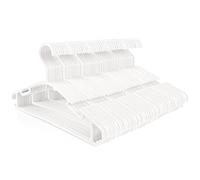 Lot de 80 cintres en plastique blanc pour vêtements de bébé