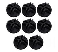 Lot de 80 clips pour cage métallique - Connecteurs cubiques en plastique - Clips de fixation croisés pour étagères modulaires - Boucles de cage noires