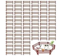 Lot de 80 clôtures, clôture Playmobil pour chevaux, jouet éducatif créatif pour enfants de 3 à 12 ans, idéal pour les scènes de ferme et les projets de bricolage, 9 x 4 x 0,8 cm