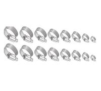 Lot de 80 colliers serrage for tuyaux, 6 à 51 mm, en acier inoxydable, for automobile