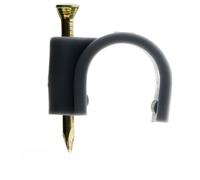 Lot de 80 crochets de fixation Ø16mm - Gris - Zenitech