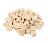 Lot de 80 demi-boules en bois de 5,1 cm, demi-sphères en bois, demi-sphères en bois, boules demi-rondes, adaptées pour la peinture, le verre, divers matériaux, accessoires de bijoux et fournitures