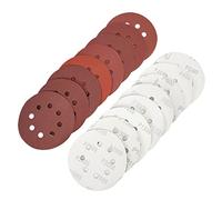 Lot de 80 disques de ponçage à 8 Trous - Grain Mixte 240-2000-125 mm - Feuille de Papier abrasif pour Ponceuse orbitale aléatoire