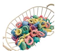 Lot de 80 élastiques colorés en caoutchouc pour queue de cheval