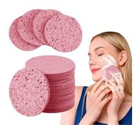 Lot de 80 éponges pour le visage - En cellulose - Compressées - Éponge naturelle pour les soins quotidiens de la peau et le démaquillant - Nettoyage du visage