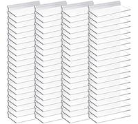 Lot de 80 étagères murales à lattes en plastique transparent de 10,2 x 25,4 cm pour mur, magasin de chaussures, boutiques, fournitures (transparent)