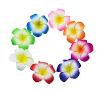 Lot de 80 fleurs de frangipanier bouquet, thème Hawaii