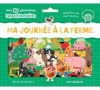 Lot de 80 gommettes repositionnables - Ma journée à la ferme
