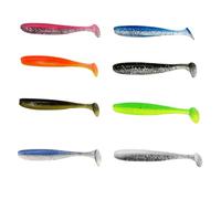 Lot de 80 leurres de pêche en plastique souple CuiCanfla - Pour la pêche au sandre, truite, sébaste, eau salée, eau douce